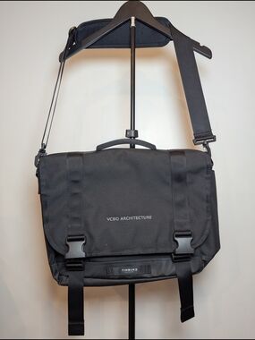 Timbuk2 Embroidered VCBO Architecture Black Commute Messenger Bag
